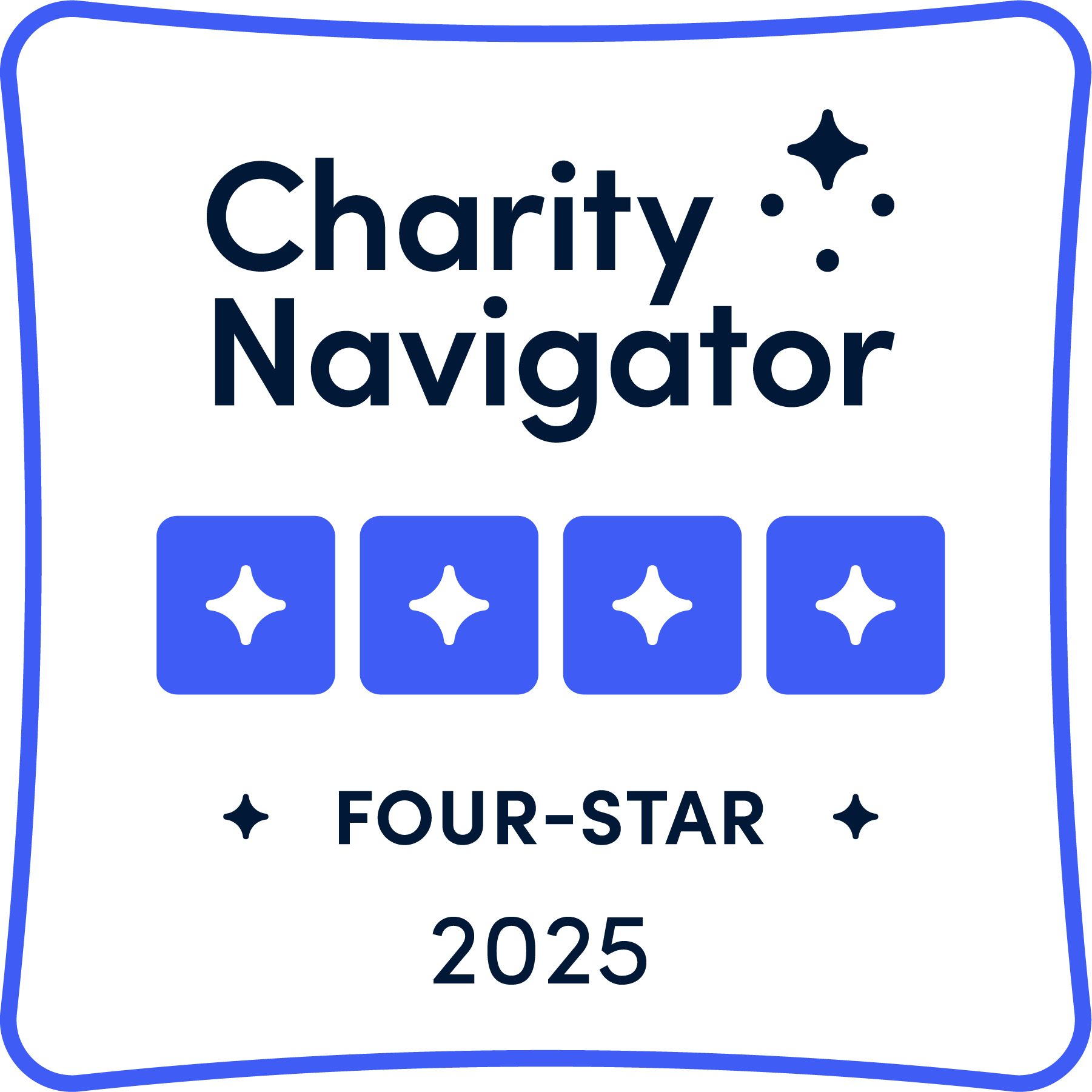 Charity Navigator Four-Star Rating Badge